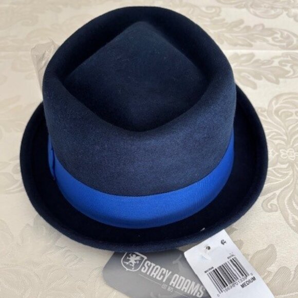 Stacy Adams Men's Wool Diamond Crown Fedora - Picture 4 of 8